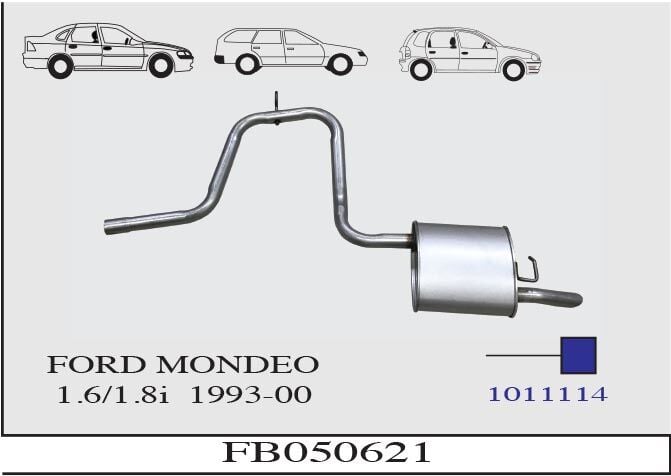 Ford Mondeo 1.6 / 1.8 İ Arka Susturucu Borulu 1993 > 2000