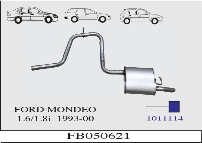 Ford Mondeo 1.6 / 1.8 İ Arka Susturucu Borulu 1993 > 2000