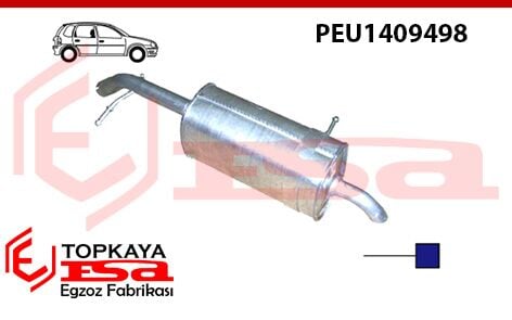 Peugeot 207 1.6 Hdi Arka Susturucu Borulu Dsl 2006 > 2010
