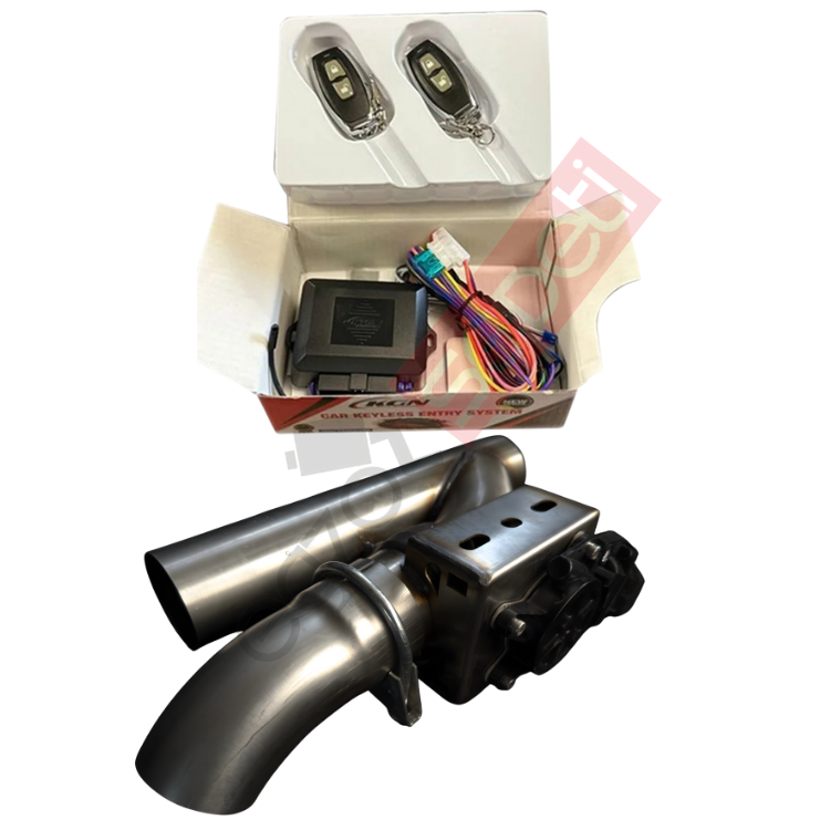 Cutout Kumandalı Egzoz Ortadan 70 mm. + Varex Beyni