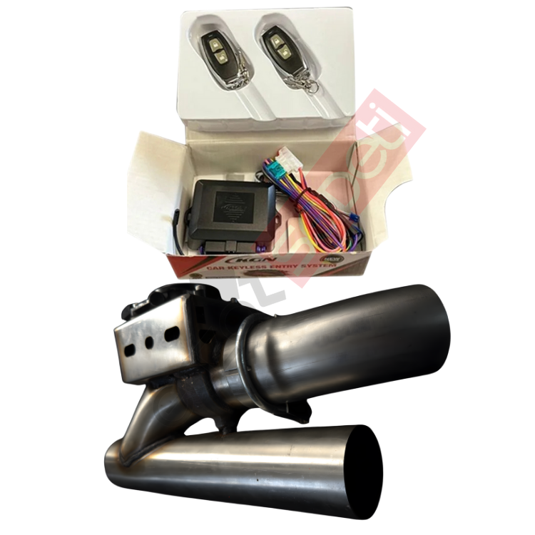 Kumandalı Egzoz Ortadan Ve Ses Düzenleyici Susturucu 70 mm. + Varex Beyni