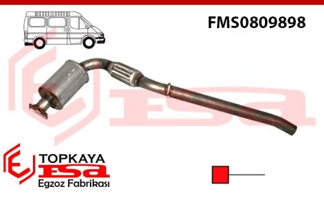 Ford Minibüs Tr-V184 Yeni Model Spiralli Ön Boru Susturucu 2000 >..