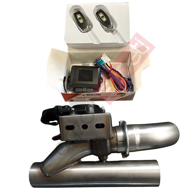 Kumandalı Egzoz Ortadan Ve Ses Düzenleyici Susturucu 76 mm. + Varex Beyni