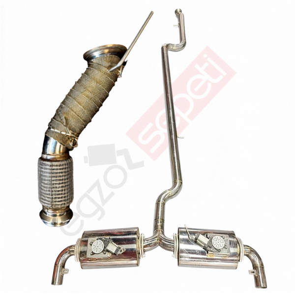 BMW G26 UPGRADE SPORT KATLI DOWNPİPE, TİTANYUM AMYANTLI PERFORMANS KİT