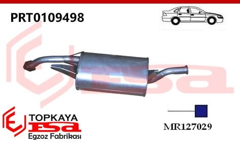 Proton 415 Glsi 1.5 Arka Susturucu Borulu Tekli 1994 > …