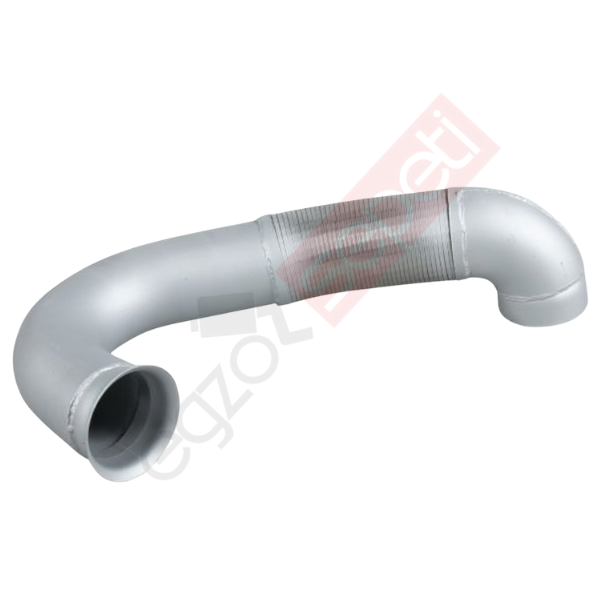Mercedes Actros Boru, Egzoz Ön, E3, 9484901419 Ø127 Alusi, Spiral (P),