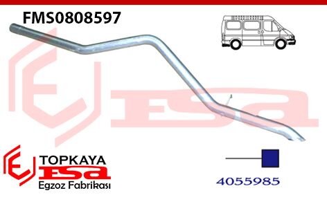 Ford Minibüs Transit V-184 2.4 Td Çıkış Borusu Kısa Şase