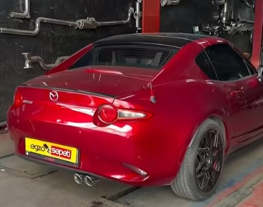 Mazda Mx5 1.5 Krom Flanşlı Varex 60 mm Krom Borular ve 90 MM Krom Egzoz Ucu