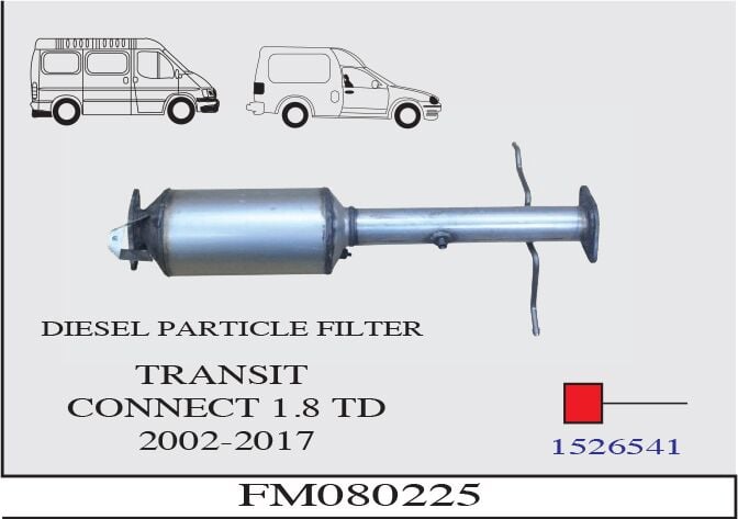Ford Connect 1.8 Turbo Dizel Partikül Filtre 2012 > 2017
