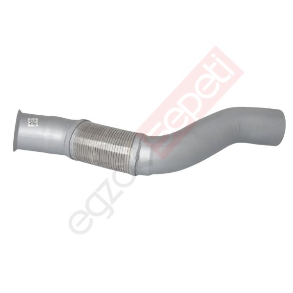 Mercedes Actros Boru, Egzoz Ön, E3, 9424903219 Ø127 Alusi, Spiral (K),