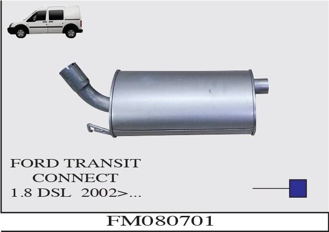 Ford Connect 1.8 Dizel Arka Susturucu 2002 >..
