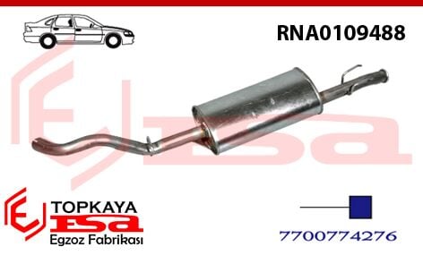 Renault R9 Faırway Arka Susturucu Borulu 1.4 1997 > 1998