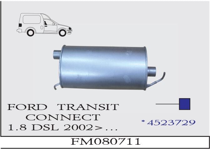 Ford Connect 1.8 Dsl Arka Susturucu Çift BağlanTilı 2002>..