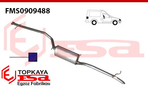 Ford Connect 1.8 Dsl Arka Susturucu Borulu Uzun Şase 2004>…