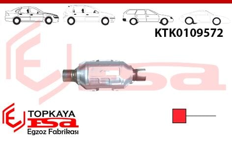 Katalitik Konverter Euro 3 Oval