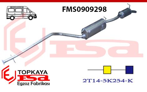 Ford Minibüs Connect 1.8 Td Arka & Orta Susturucu 2004 >..