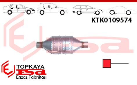 Katalitik Konverter Euro 3 Oval
