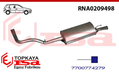 Renault R11 Flash Arka Susturucu Borulu 1983 > 1995