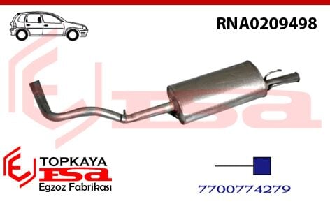 Renault R11 Flash Arka Susturucu Borulu 1983 > 1995