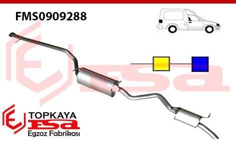 Ford Transit Connect 1.8 Td Lwb Arka Orta Susturucu Uzun Şase 2004 > …