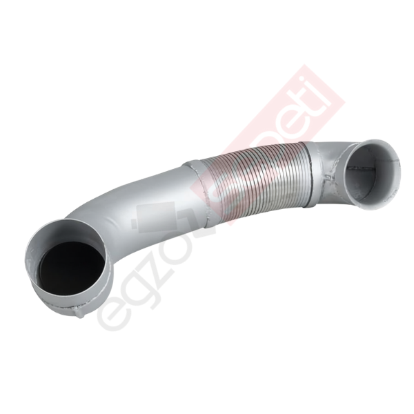 Mercedes Actros Boru, Egzoz Ön, E3, 9484903619 Ø127 Alusi, Spiral (P),