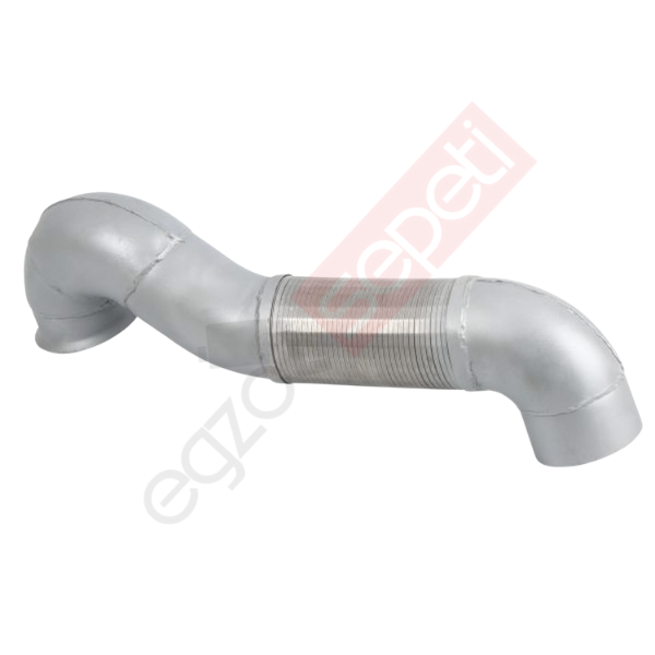 Mercedes Actros Boru, Egzoz Ön, E3, 9484902719 Ø127 Alusi, Spiral (K),