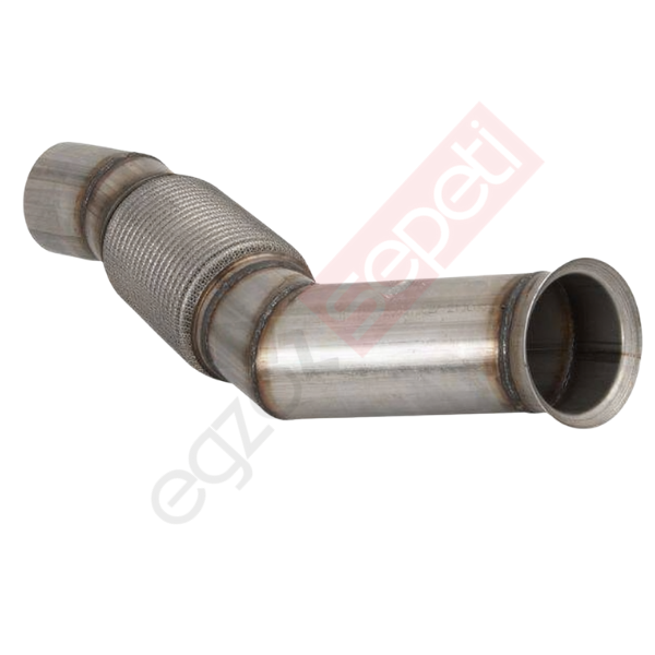 Mercedes Boru, Egzoz Ön, E6, 9604902420 Ø127 Inox, Flexli (Körük),