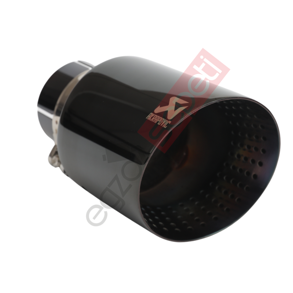 Akrapoviç Krom Egzoz Ucu 100 MM Parlak Siyah İthal Ürün