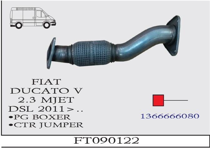 Fiat Ducato 5 2.3 Multijet Dizel Ön Boru Spiralli 2010 > 2011