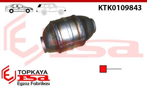 Mercedes ML320 L=200Mm Euro 3 Katalitik Konverter