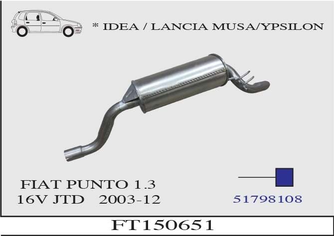 Fiat Punto 1.3 16V Jtd Spiralli Araboru 2003 > 2006