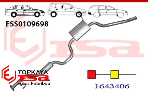 Ford Sierra Ön-Orta Borulu 1.6 / 1.8 1985 > 1988