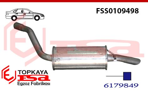 Ford Sierra 1.6 / 1.8 Arka Susturucu Borulu 1987 > 1993