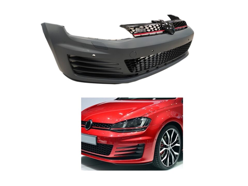 GOLF 7 2013-2017 IÇIN UYUMLU GTI ON TAMPON VE PANJUR SETI