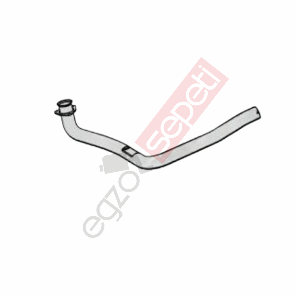 Renault Midlum Boru, Egzoz Ön, E3, 5010528605 Renault Midlum Ø88,9 Alusi,