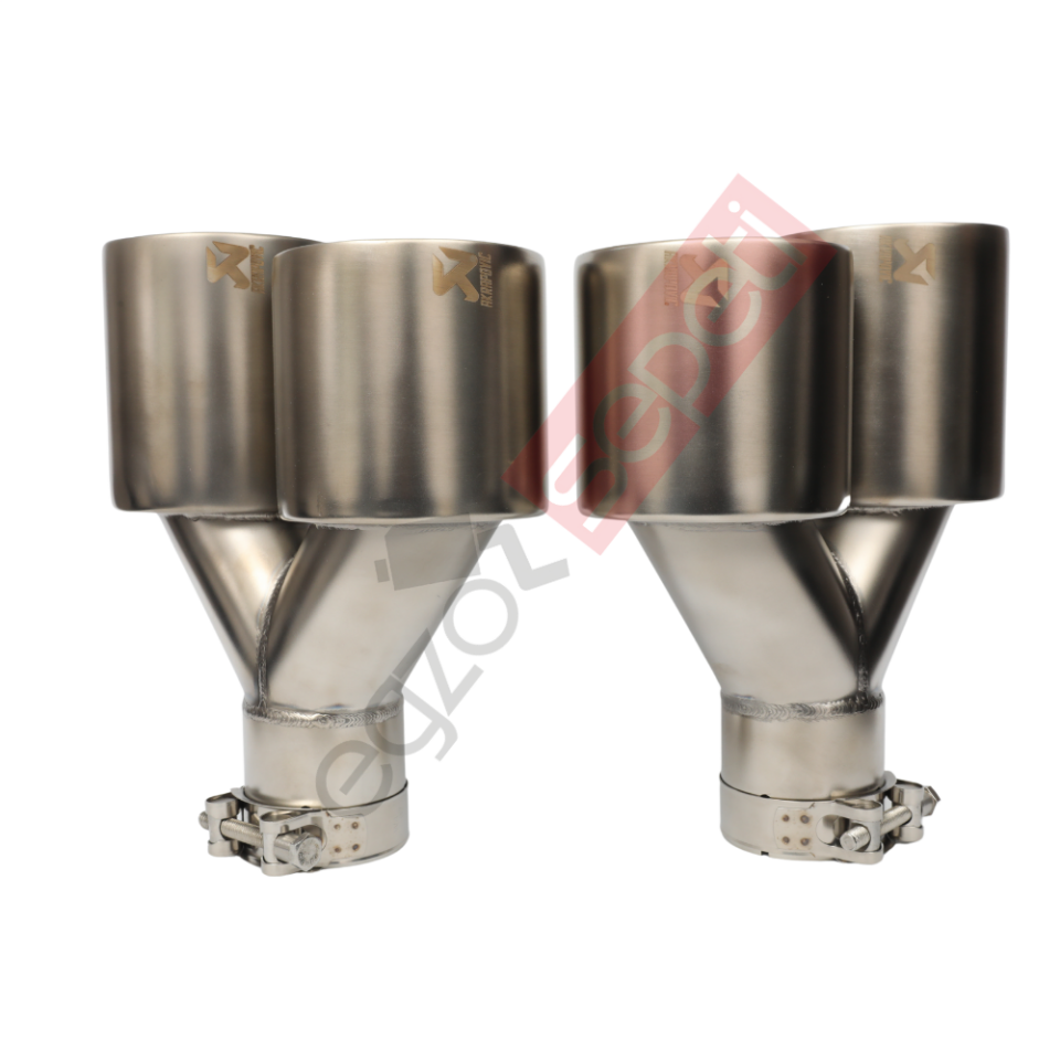 Akrapoviç Krom Egzoz Ucu 100 MM Takım Sag Ve Sol Gerçek Karbon Malzeme İthal Ürün