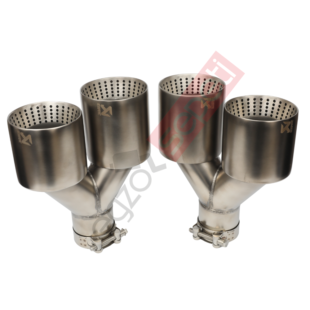 Akrapoviç Krom Egzoz Ucu 100 MM Takım Sag Ve Sol Gerçek Karbon Malzeme İthal Ürün