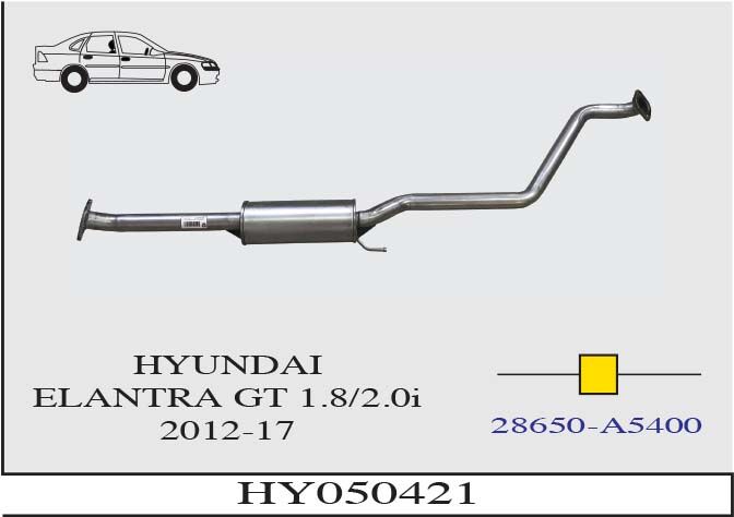 Hyundai Elentra Gt 1.8 / 2.0İ Orta Susturucu Borulu  2012 > 2017