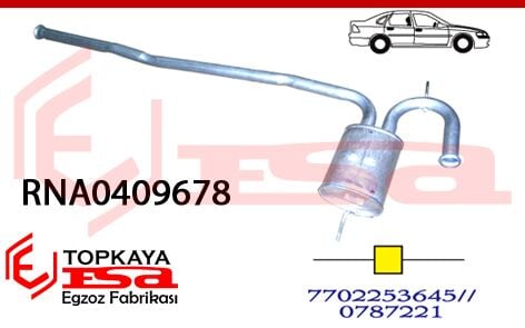 Renault R19 Orta Susturucu Borulu 1.9 Dsl Tek Havşalı 1989 > 1996
