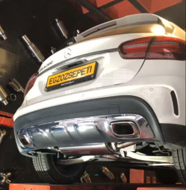 Mercedes GLA 200 1.6 Çift Varex Komple Krom 60 mm