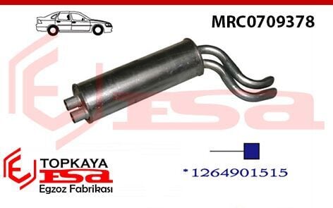 Mercedes 300 Se 126 Kasa Arka Susturucu Baskılı 1986 > 1991