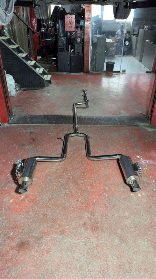 Mercedes SLK 250 1.8 Çift Varex Komple Krom 60 mm