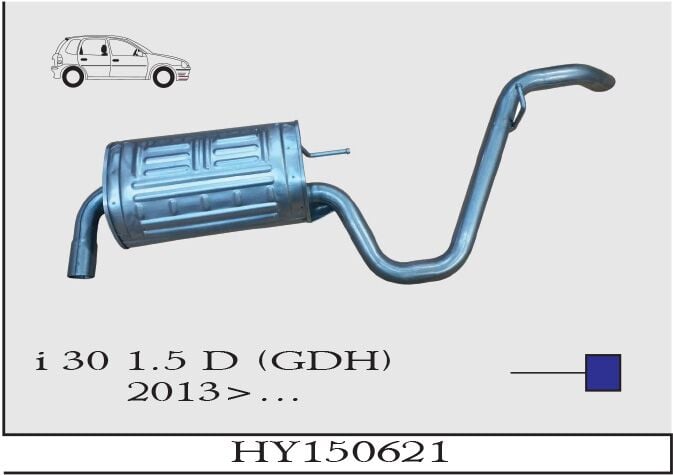 Hyundai İ-30 1.5 D Arka Susturucu Borulu (Gdh) Hb 2013> ...