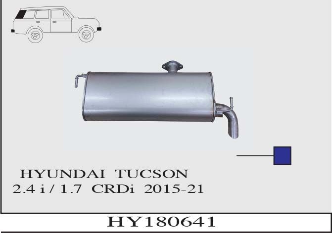 Hyundai Tucson 2.4 İ/ 1.7 Crdi Arka Susturucu Borulu  Tek Çıkış  2015 > 2021