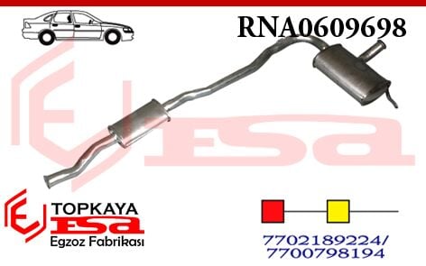 Renault R21 Manager Orta Susturucu Borulu 1.7 1989 > 1994