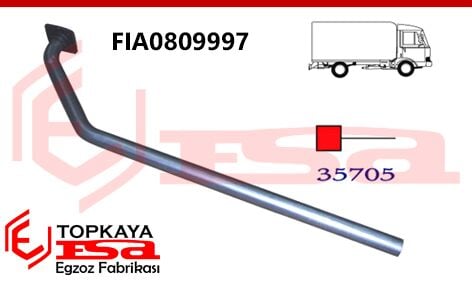 Fiat 65.9 / 35.9 Ön Boru Tek Flanşlı 1998 > ..