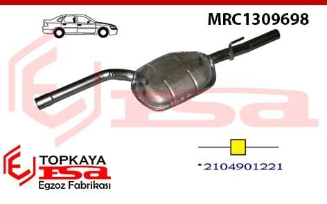 Mercedes E230 210 Kasa Orta Susturucu Borulu  Baskılı 1995 >..