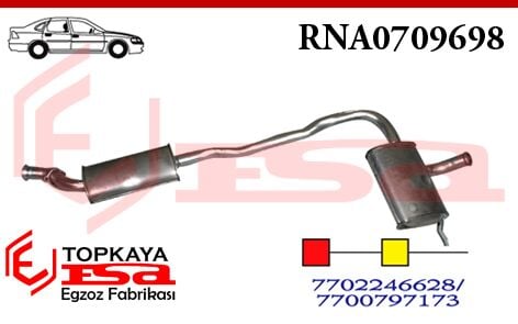 Renault R21 Concorde Orta Susturucu Borulu 2.0 1989 > 1994