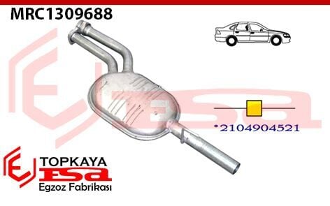 Mercedes E200 210 Kasa Kompresör Orta Susturucu Borulu Baskılı 1997 >..