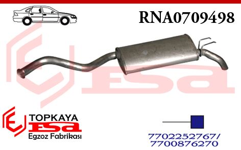 Renault R21 Concord 2.0 Arka Susturucu Borulu 1989 > 1994